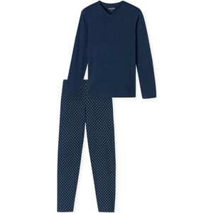 Schiesser - 182199 Casual Essentials - Pyjama - Admiral - 100% Katoen