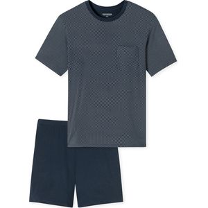 Schiesser - 182195 Comfort Essentials - Pyjama - Nachtblauw - 100% Katoen