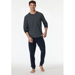 Schiesser - 182196 Comfort Essentials - Pyjama - Nachtblauw - 100% Katoen