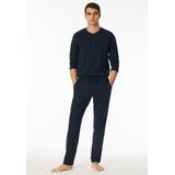 Schiesser - 182185 Mix/Relax - Loungebroek - Donkerblauw - Biologisch Katoen
