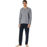 Schiesser - 182515 Casual Essentials - Pyjama - Nachtblauw - 100% Katoen