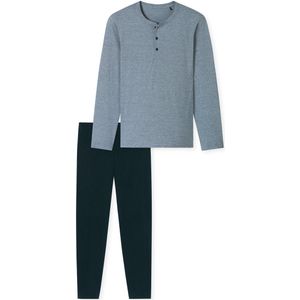 Schiesser - 182515 Casual Essentials - Pyjama - Night Blue - 100% Katoen