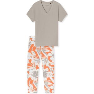 Schiesser - Pyjama - 7/8 Broek - Korte Mouwen - Selected Premium