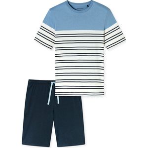 Schiesser - Shortama - Pacific Blue - Nachtkleding - 2-delig