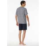 Schiesser - 182608 95/5 Nightwear - Pyjama - Nachtblauw - 95% Katoen, 5% Elastomeer