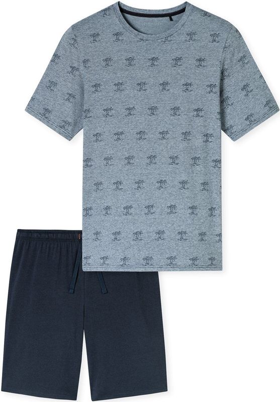 Schiesser - 182608 95/5 Nightwear - Pyjama - Nachtblauw - 95% Katoen, 5% Elastomeer