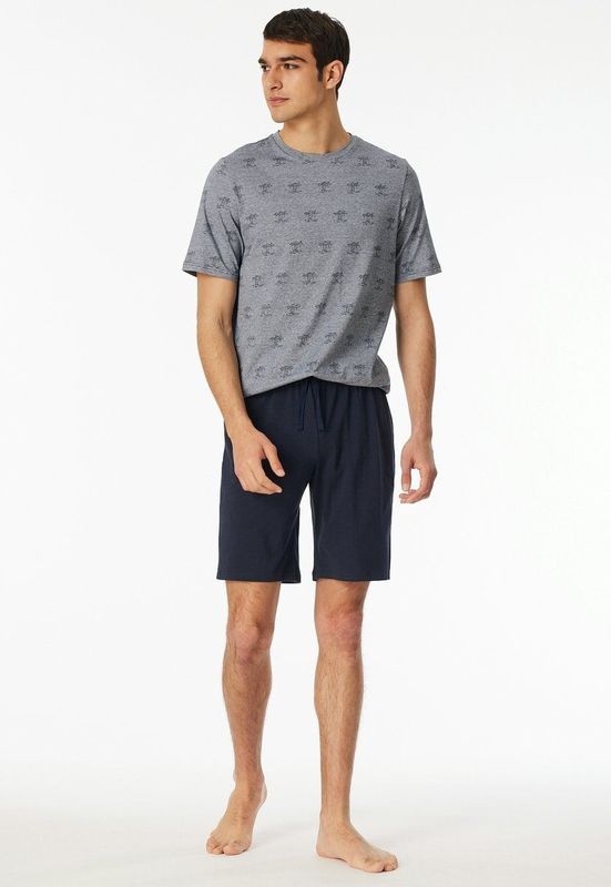 Schiesser - Casual Nightwear - Pyjama - Night Blue - 100% Katoen