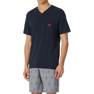 Schiesser - 95/5 - Pyjama - Nachtblauw - Biologisch Katoen