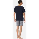 Schiesser - 95/5 - Pyjama - Nachtblauw - Biologisch Katoen
