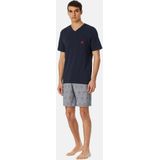 Schiesser - 95/5 - Pyjama - Nachtblauw - Biologisch Katoen