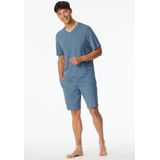 SCHIESSER - Modern Nightwear - Pyjama - Blauw - 2-delig