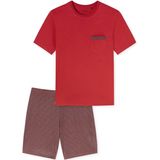 Schiesser - Shorty Comfort - Pyjama - Donkerblauw - 100% Katoen