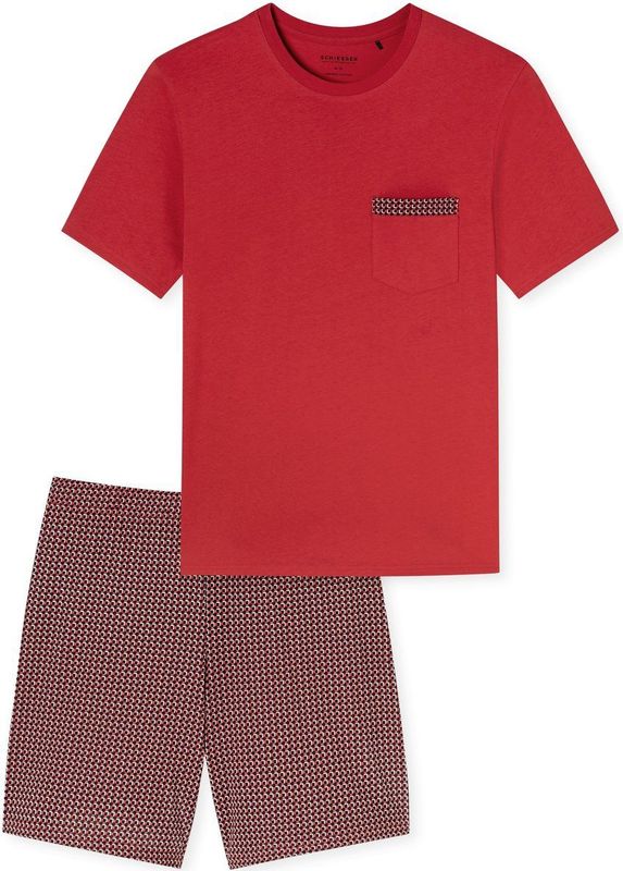 Schiesser - Shorty Comfort - Pyjama - Donkerblauw - 100% Katoen