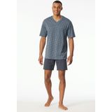 Schiesser - Pyjama Kort - Katoen - Maat 48
