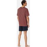 Schiesser - Pyjama - Rood - Katoen - Col en V