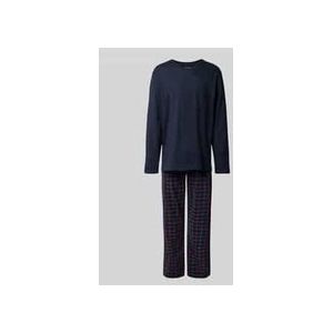 Schiesser - Comfort Essentials - Pyjama - Blauw - 100% Katoen