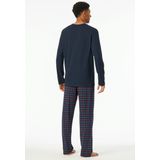 Schiesser - Comfort Essentials - Pyjama - Blauw - 100% Katoen