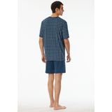 Schiesser - Herenpyjama - Korte Mouwen - Ronde Hals - Comfortabele Essentials