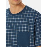 Schiesser - Herenpyjama - Korte Mouwen - Ronde Hals - Comfortabele Essentials