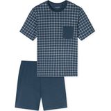 Schiesser - Herenpyjama - Korte Mouwen - Ronde Hals - Comfortabele Essentials