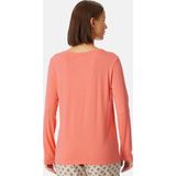 Schiesser - Relax Pyjama Top - Perzik - Lange Mouw - Modal-Mix
