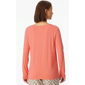 Schiesser - Relax Pyjama Top - Perzik - Lange Mouw - Modal-Mix