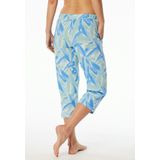 SCHIESSER Mix+Relax nachtkleding dames - dames broek 3/4-lengte stippen donkerblauw