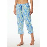 SCHIESSER Mix+Relax nachtkleding dames - dames broek 3/4-lengte stippen donkerblauw
