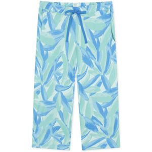 SCHIESSER Mix+Relax nachtkleding dames - dames broek 3/4-lengte stippen donkerblauw