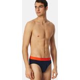 Schiesser - Rio-slip - Zwart/Oranje/Grey/Antraciet - Multipack - 3 Stuks