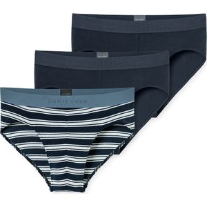 Schiesser classic herenslip fijnrib donkerblauw