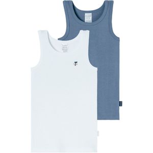 SCHIESSER - Hemd 0/0 - Onderhemden - Jongens - 100% Bio-Baumwolle - Dubbelpack