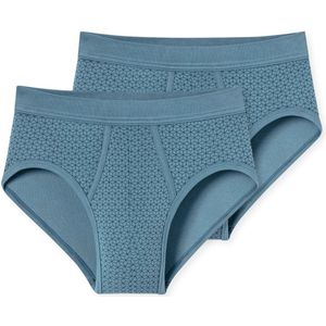 Schiesser - 172691 - Sportslip - Atlantisch Blauw - 2 Stuks, Comfortabele Tailleband