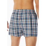 SCHIESSER - Boxershorts Multipack - Geruit en Grafisch - Blauw - Katoen