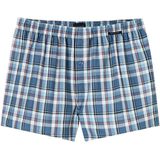 SCHIESSER - Boxershorts Multipack - Geruit en Grafisch - Blauw - Katoen