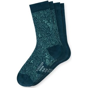 Schiesser - Huissokken - Blauw - Slijtvast Katoen - 2 Paar