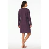 Uncover - Nachthemd - Pruim - Katoen - Lange Mouwen