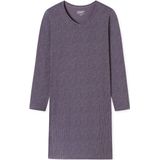 Uncover - Nachthemd - Pruim - Katoen - Lange Mouwen