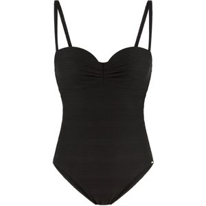 Look - Unikleur Badpak - Zwart - Spaghettibandjes - Verstelbaar