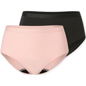 SCHIESSER - Menstruatieslipjes - Zwart - Set van 2 - Dameslingerie