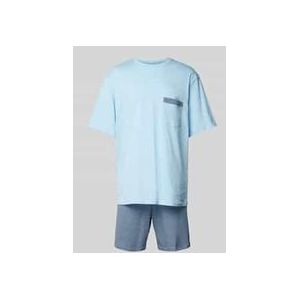 Schiesser - 180261 - Pyjama - Lichtblauw - 100% Biologisch Katoen