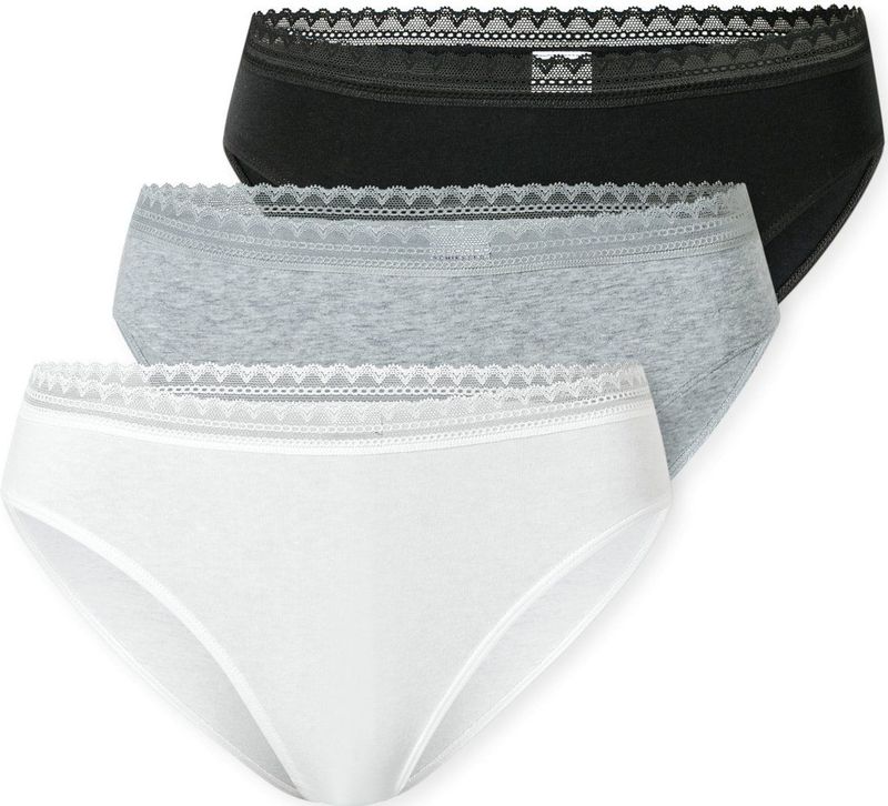 Schiesser - 182908 Modern Multipacks - Ondergoed - Assorti 1 - 3-Pack, 95% Katoen, 5% Elastomeer