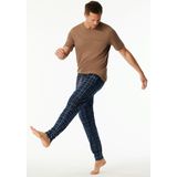 Schiesser - Mix+Relax - Pantalon - Blauw - Heren - Slaapkleding