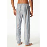 Schiesser - Lange Pyjamabroek - Blauw - Biologisch Katoen