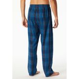 Schiesser Heren slaapbroek lang Web - Mix + Relax - Organic Cotton, Donkerblauw 182192, 48