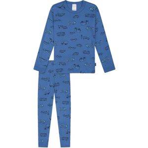 SCHIESSER - Boys World - Nachtkledij - Blauw - 2-delig - Lang/maxi
