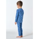 SCHIESSER - Boys World - Nachtkledij - Blauw - 2-delig - Lang/maxi