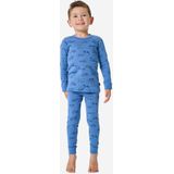 SCHIESSER - Boys World - Nachtkledij - Blauw - 2-delig - Lang/maxi