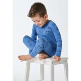 SCHIESSER - Boys World - Nachtkledij - Blauw - 2-delig - Lang/maxi