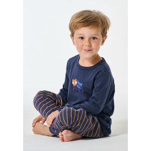 SCHIESSER - Nachtkledij - Navy - Boys World - 2-delig - Katoen